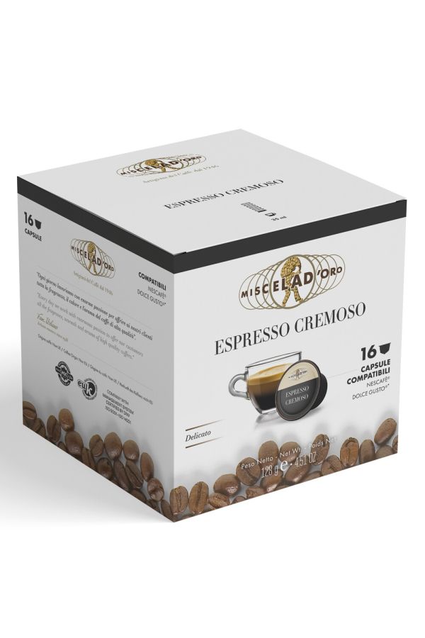 Miscela d'Oro Espresso Cremoso, Dolce Gusto® Compatible Coffee Capsules, 16 pcs