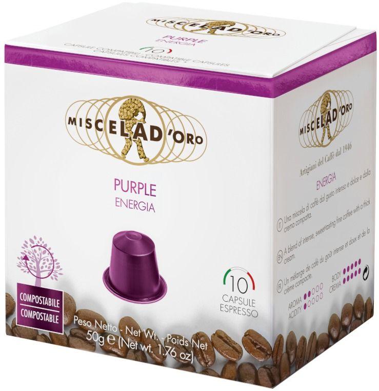 Miscela d'Oro Purple Nespresso-kompatibel kaffekapsel 10 st