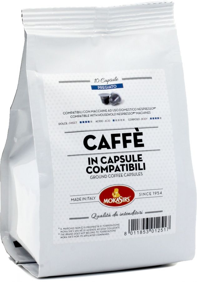 MokaSirs MokaSirs Pregiato Nespresso-kompatibel kaffekapsel 10 st