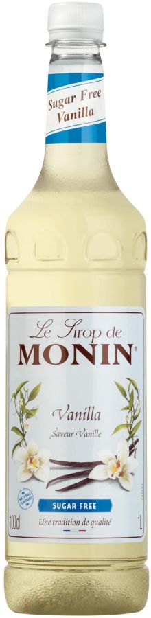 Monin sockerfri Vanille smaksirap 1 l PET-flaska