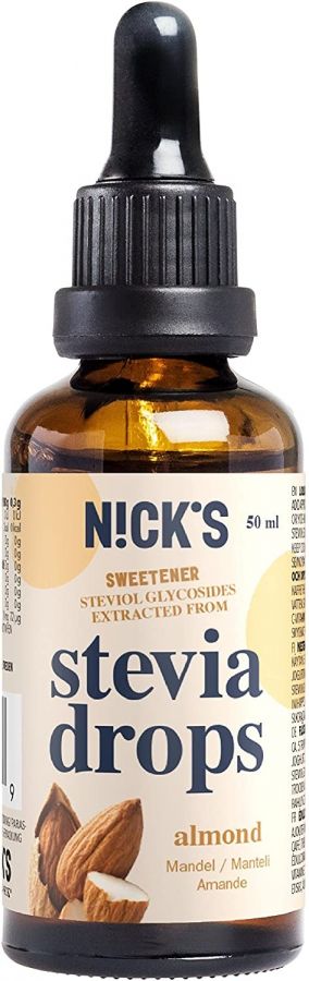 Nutri-Nick Stevia Drops sötningsmedel, mandel 50 ml