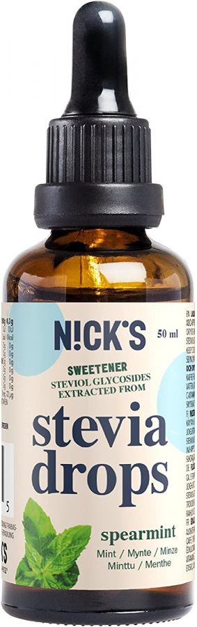 Nutri-Nick Stevia Drops sötningsmedel, mynta 50 ml