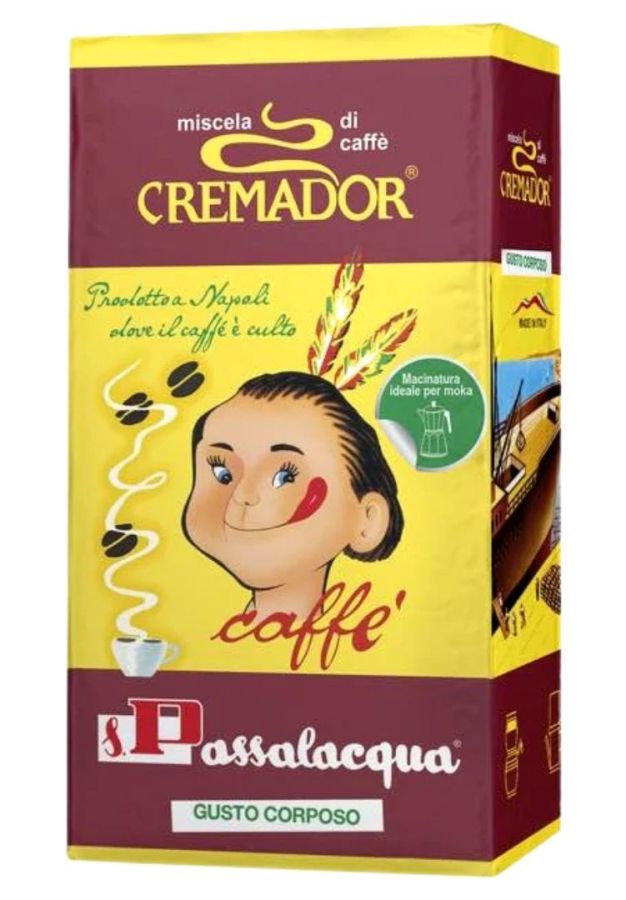 Passalacqua Cremador 250 g malet kaffe för mokabryggare