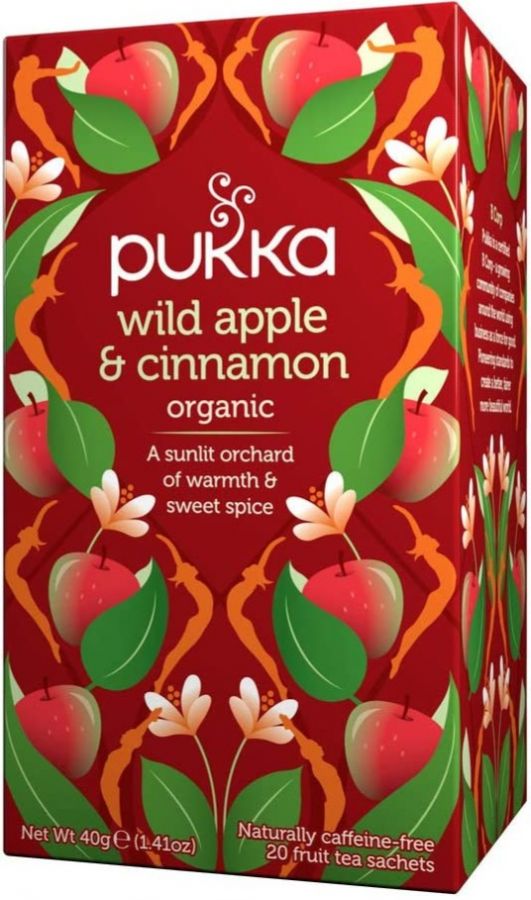 Pukka Organic Wild Apple & Cinnamon 20 tepåsar