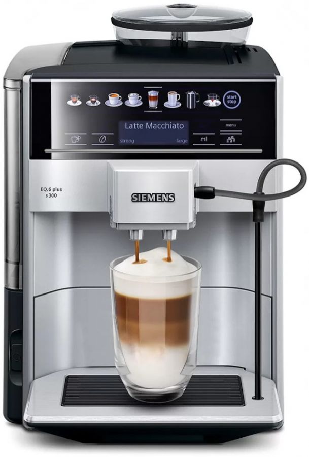 Siemens EQ.6 Plus s300 Fully Automatic Coffee Machine, Silver