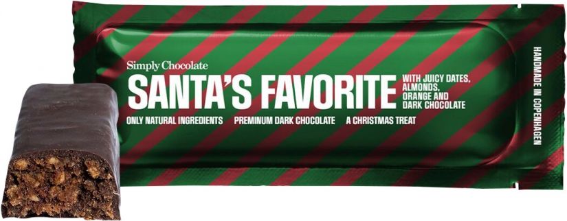 Simply Simply Chocolate Santa's Favorite chokladstång 40 g