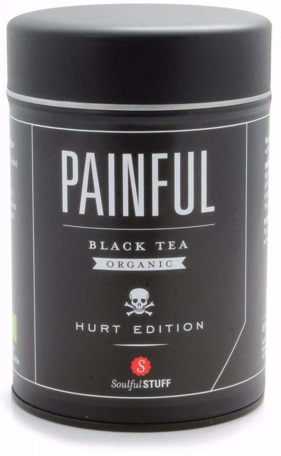 Soulful Soulful Stuff Painful svart te, burk 160 g