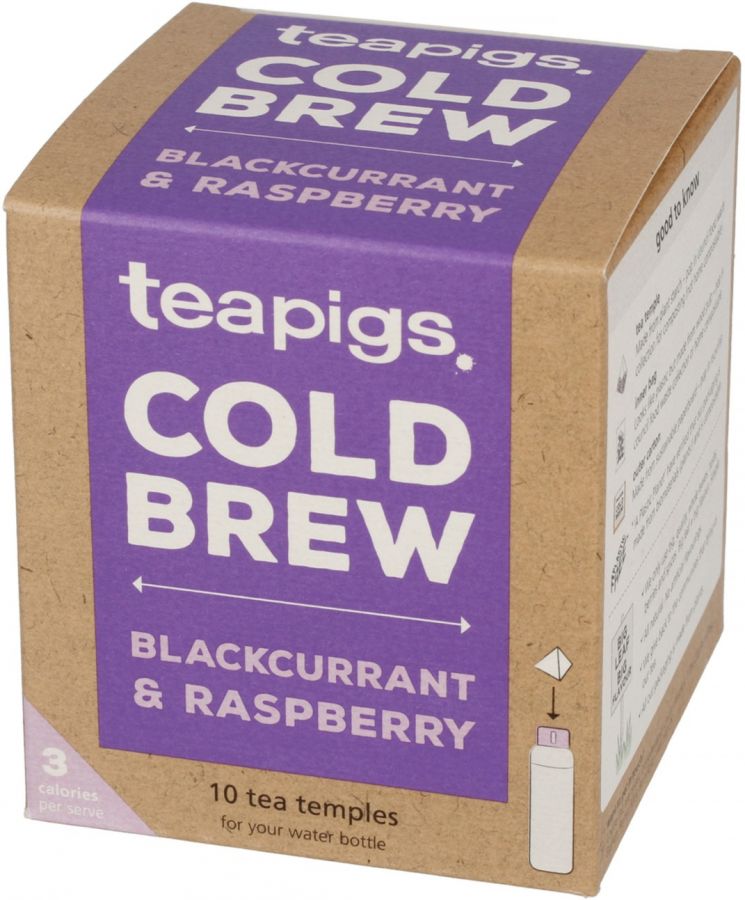 Teapigs Cold Brew Blackcurrant & Raspberry, 10 tepåsar