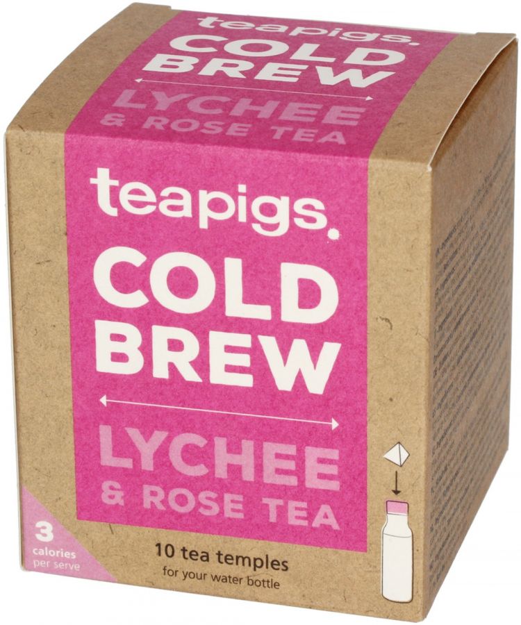Teapigs Cold Brew Lychee & Rose Tea, 10 tepåsar