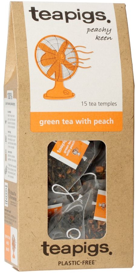 Teapigs Green Tea with Peach 15 Tea Bags