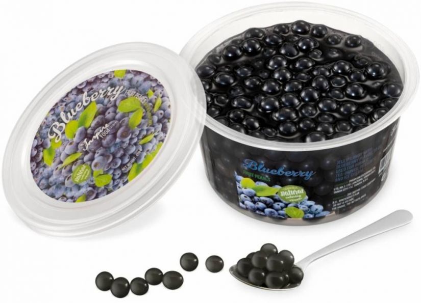 TIFC Boba Bubble Tea Fruit Pearls, Blueberry 450 g