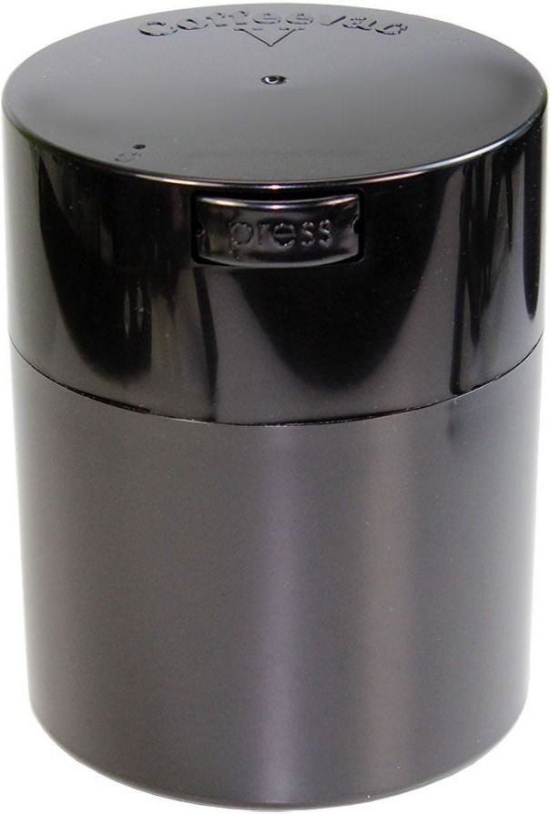 TightVac CoffeeVac V förvaringsburk 250 g, svart