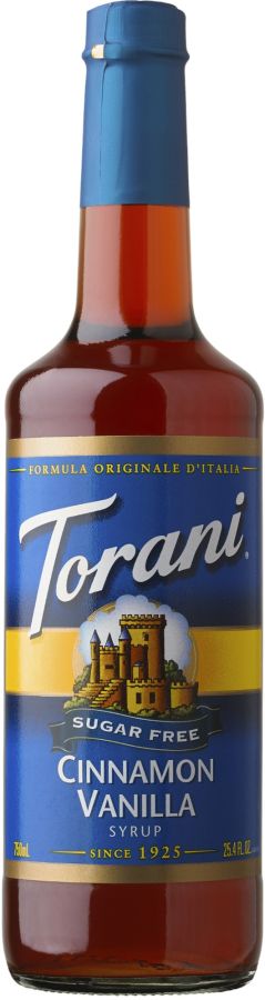 Torani Sugar Free Cinnamon Vanilla sockerfri smaksirap 750 ml
