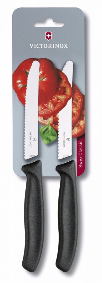 Victorinox Victorinox Swiss Classic tomatkniv 11 cm 2 st, svart