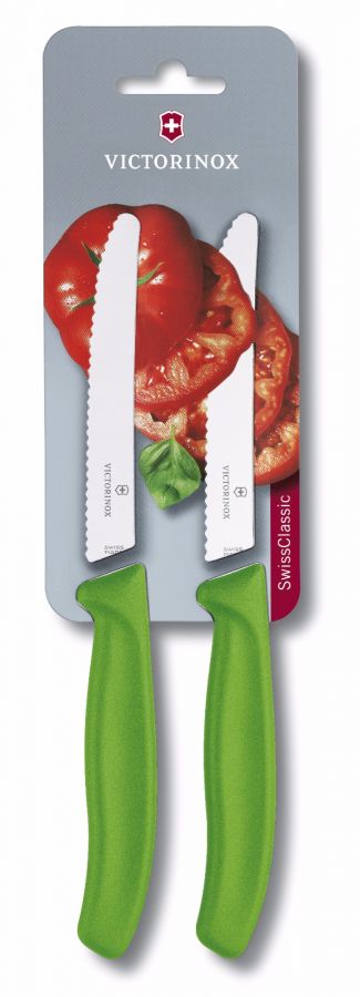Victorinox Victorinox Swiss Classic tomatkniv 11 cm 2 st, grön