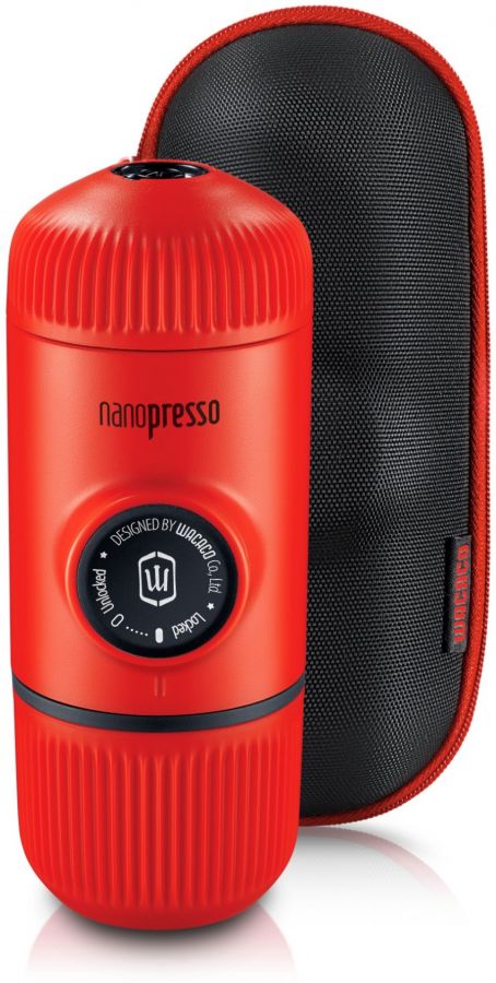 Wacaco Wacaco Nanopresso Elements Lava Red - bärbar espressobryggare + skyddsfodral