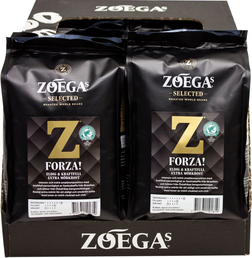Zoégas Zoégas Forza! 8 x 450 g kaffebönor grossistförpackning