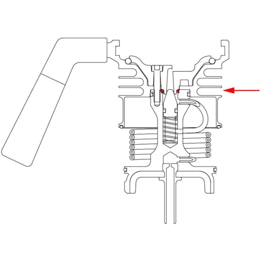 9Barista Valve Chamber Seal -ventilkammarens tätning