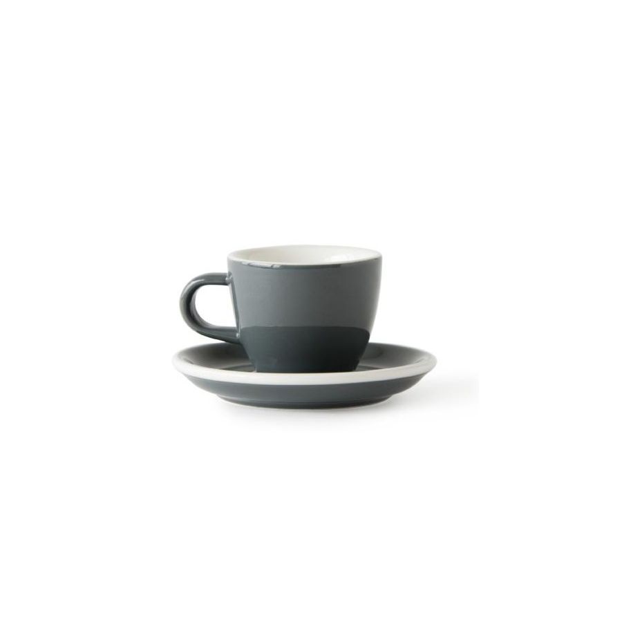 Acme Demitasse Espresso kopp 70 ml + fat 11 cm, Dolphin Grey