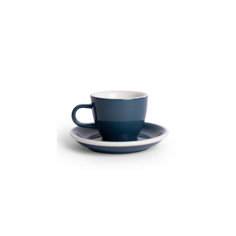 Acme Demitasse Espresso Cup 70 ml + Saucer 11 cm, Whale Blue