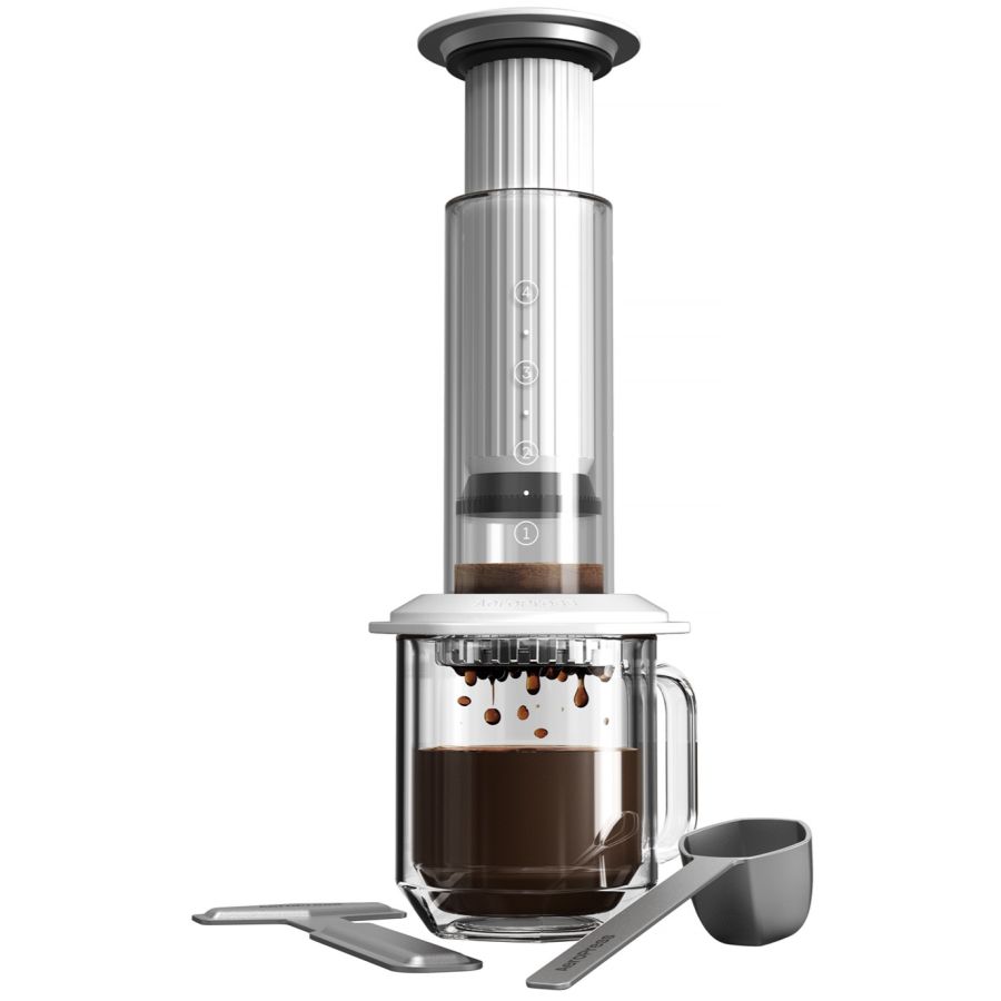 AeroPress Premiun kaffebryggare, vit