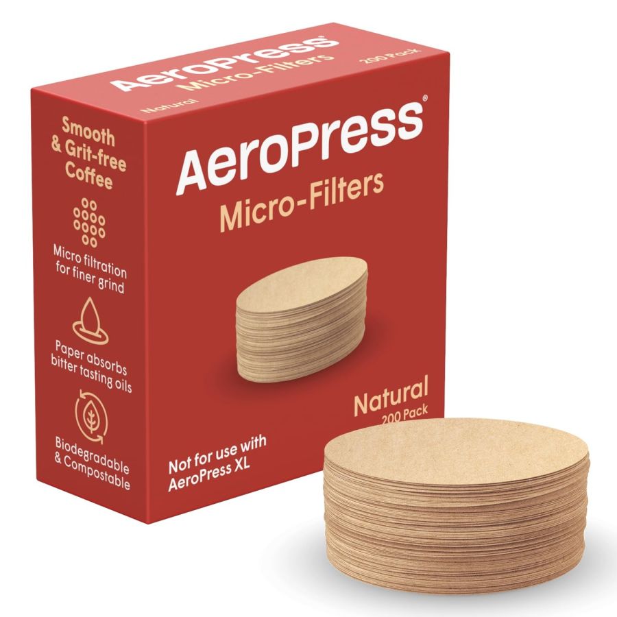 AeroPress Standard Natural Micro-Filters filterpapper 200 st.