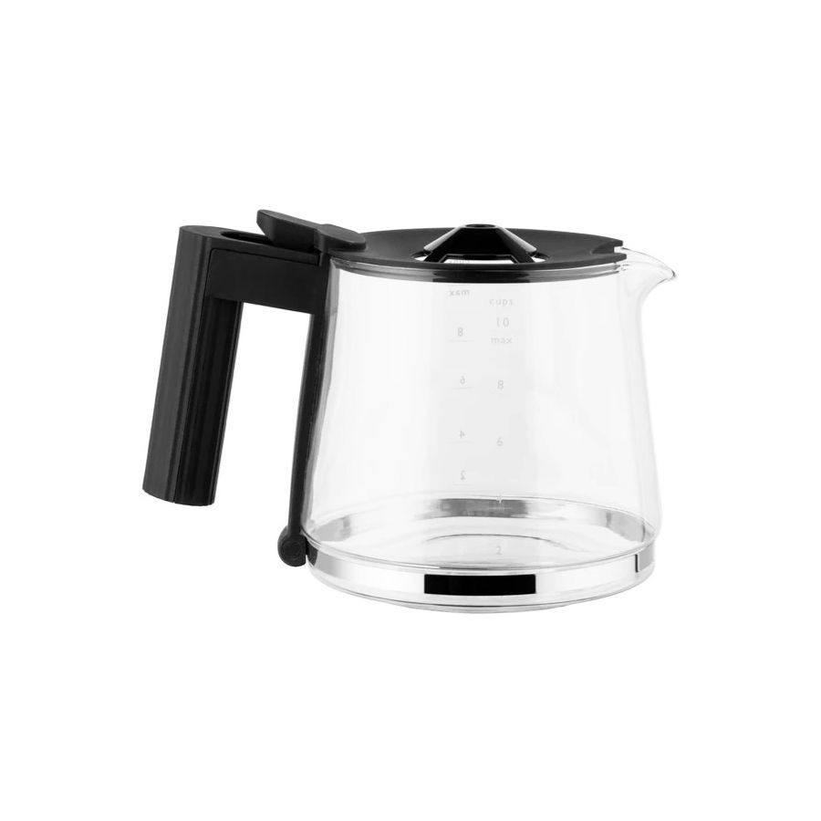 Alessi glaskanna för MDL14 Plissé -kaffebryggare, svart