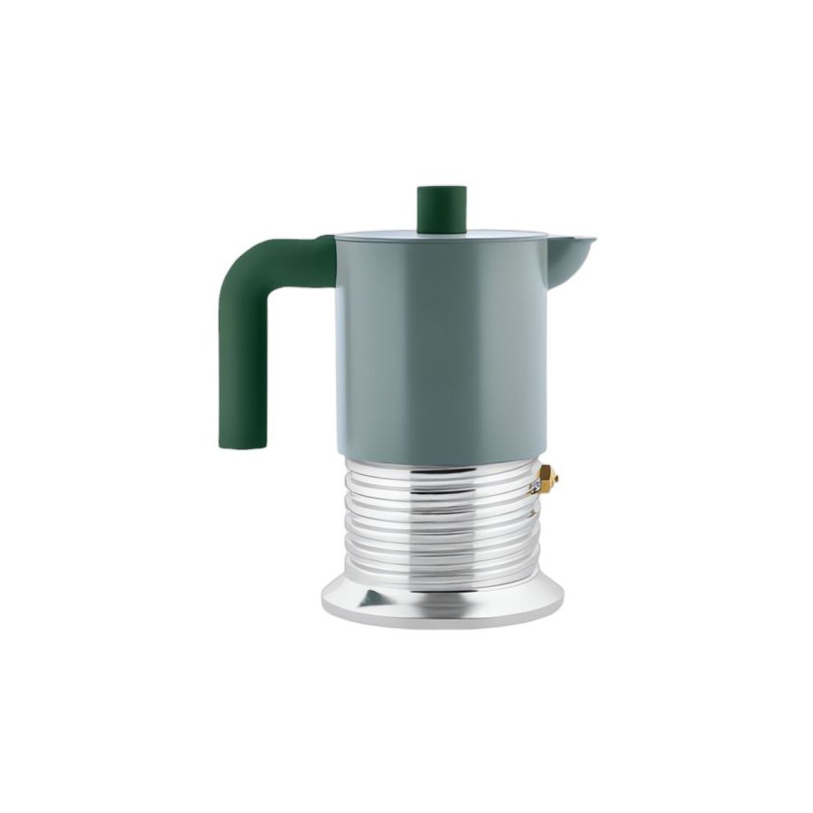 Alessi Vite PM01/6 GR mokabryggare för induktion 6 koppar, salviagrön