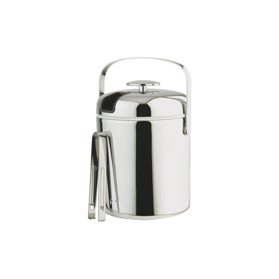 APS Chromed Ice Bucket + Ice Tong