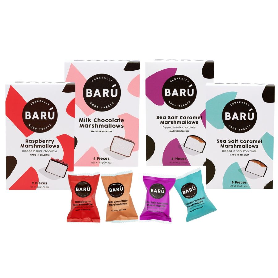 Barú Marshmallow skumgodis mixpaket 4 x 120 g