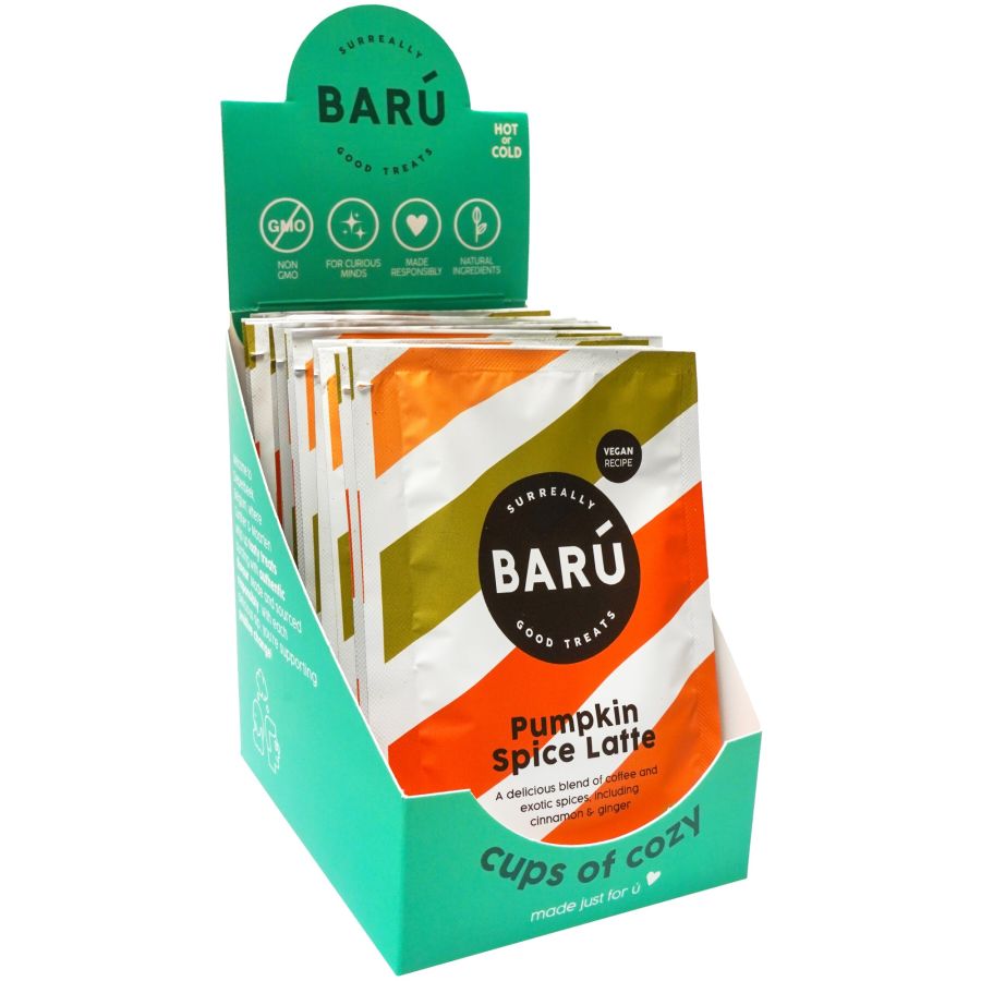 Barú Pumpkin Spice Latte Drinking Powder 12 x 20 g Display
