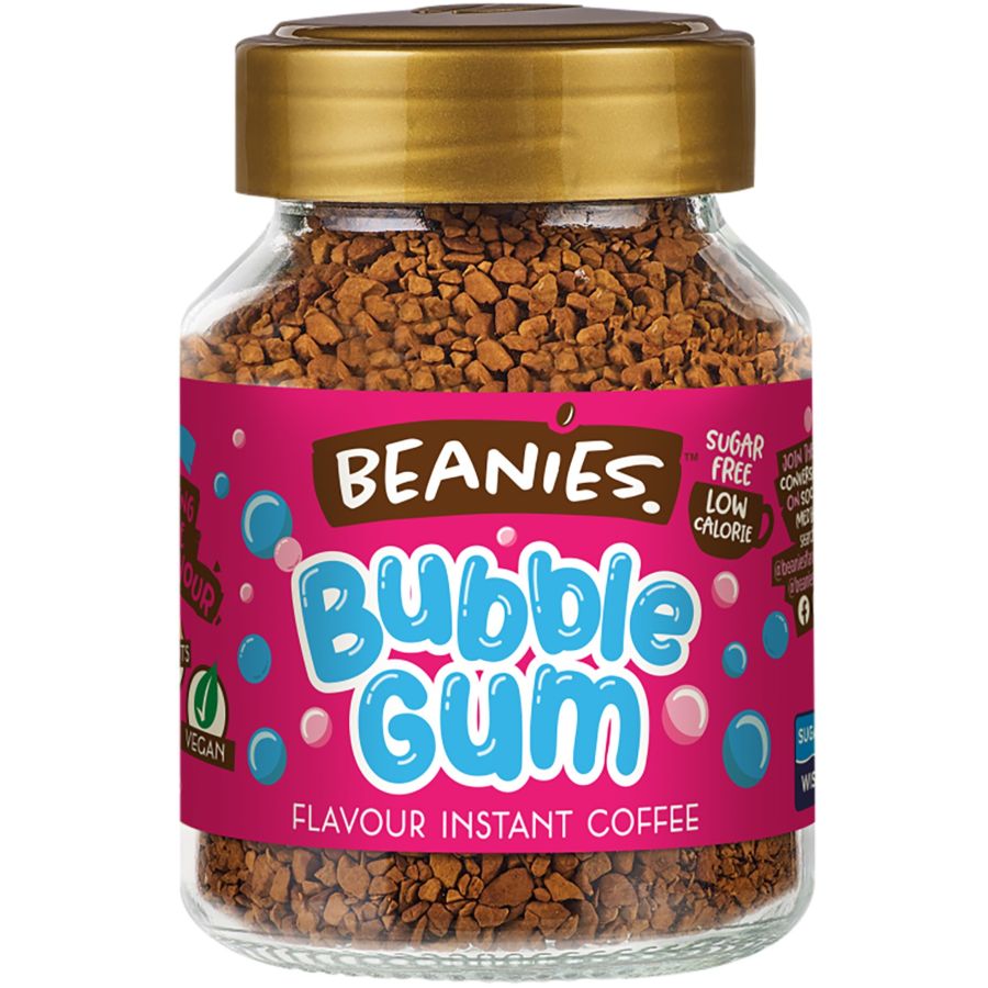 Beanies Bubble Gum smaksatt snabbkaffe 50 g