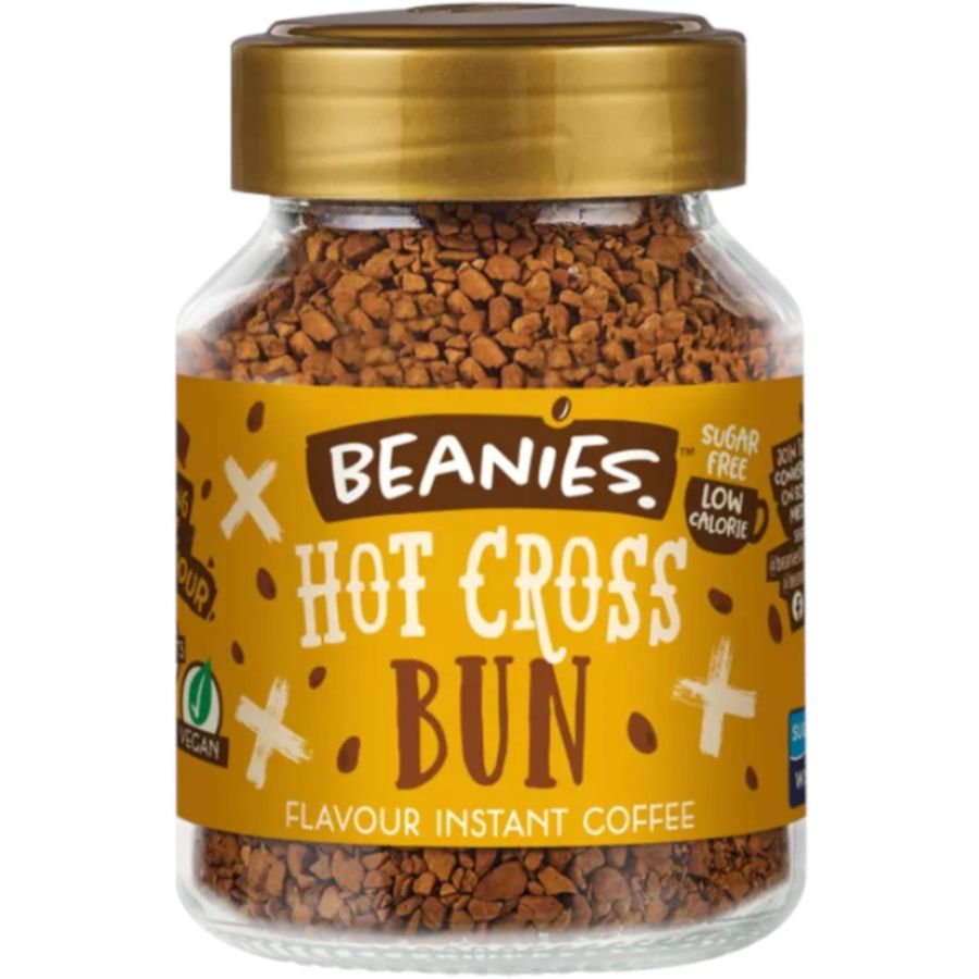 Beanies Hot Cross Bun smaksatt snabbkaffe 50 g