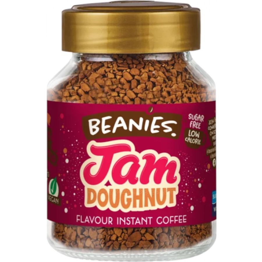 Beanies Jam Doughnut Flavoured Instant Coffee 50 g