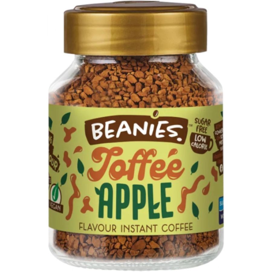 Beanies Toffee Apple smaksatt snabbkaffe 50 g