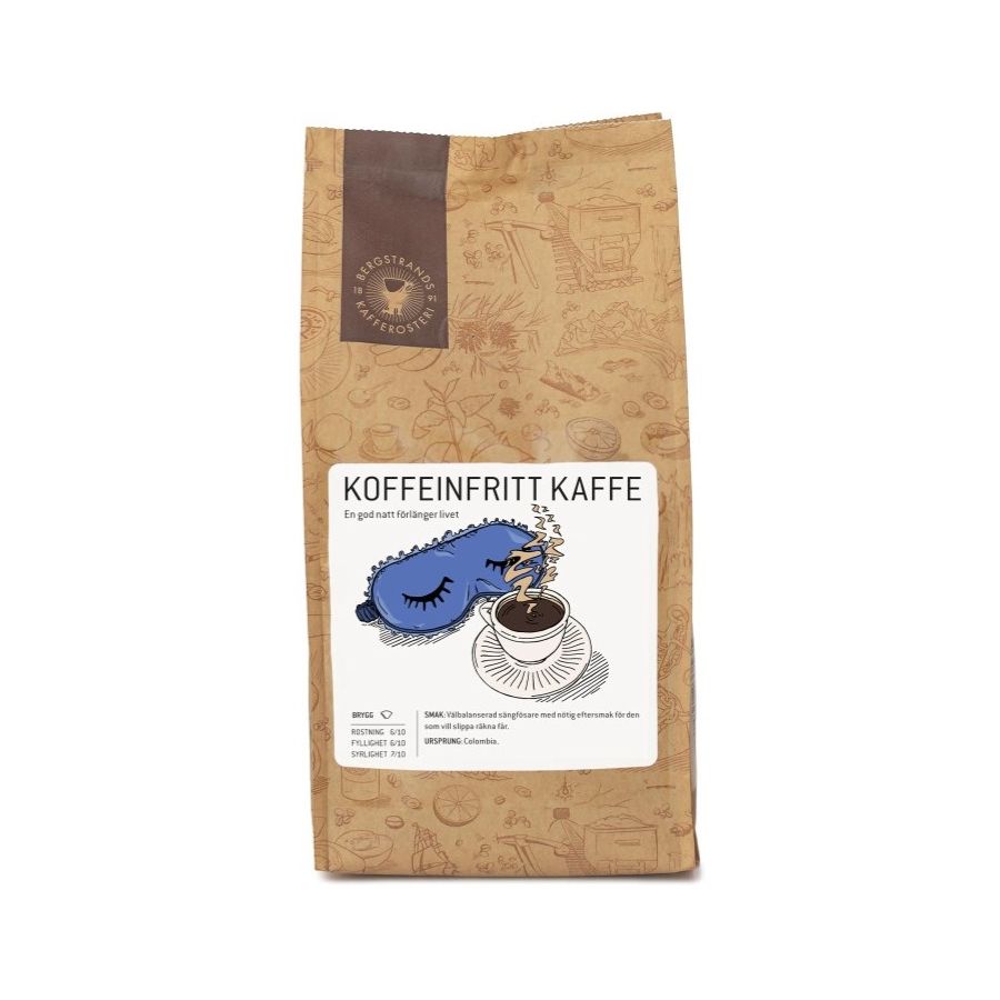 Bergstrands Koffeinfritt Kaffe 250 g bryggmalet