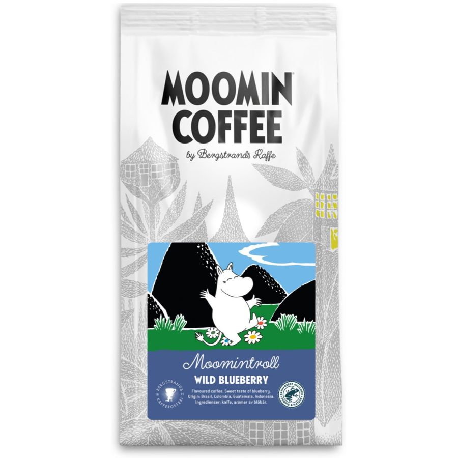 Bergstrands Moomintroll Wild Blueberry smaksatt kaffe 250 g malet