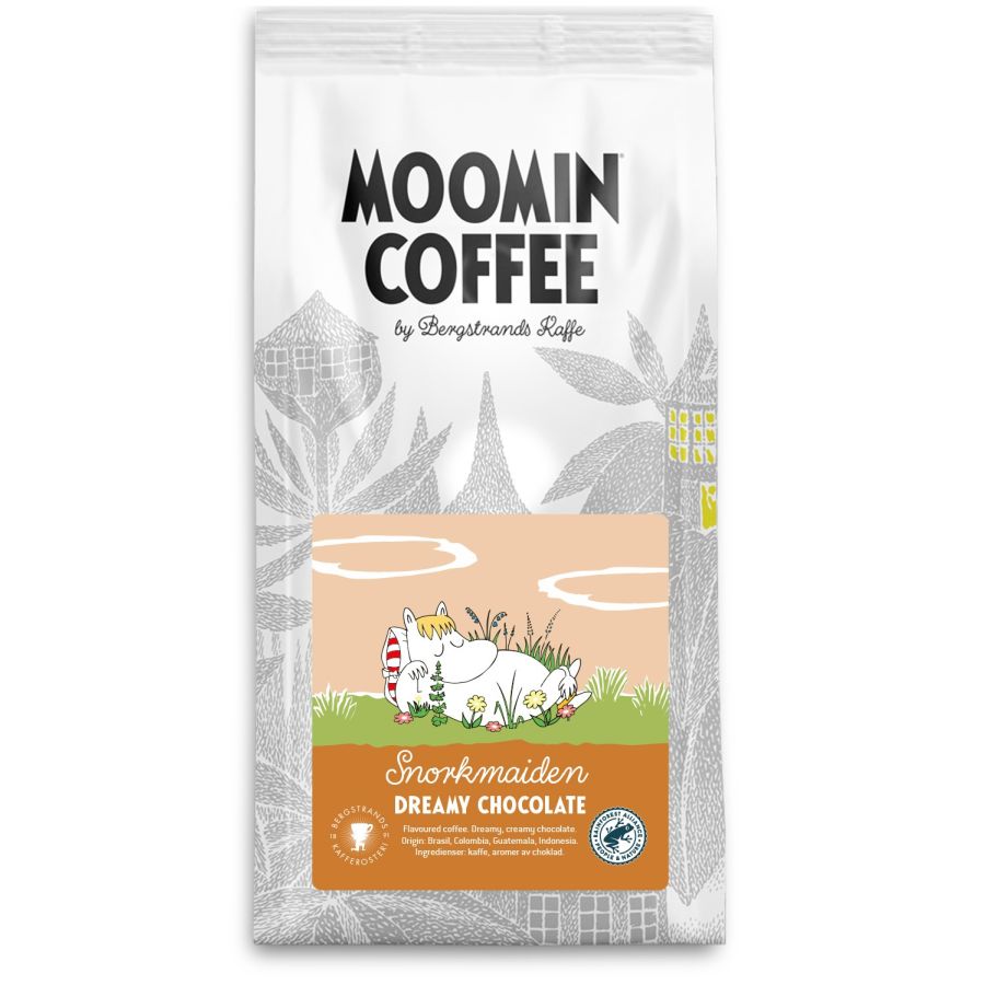 Bergstrands Moomin Snorkmaiden Dreamy Chocolate smaksatt kaffe 250 g bryggmmalet