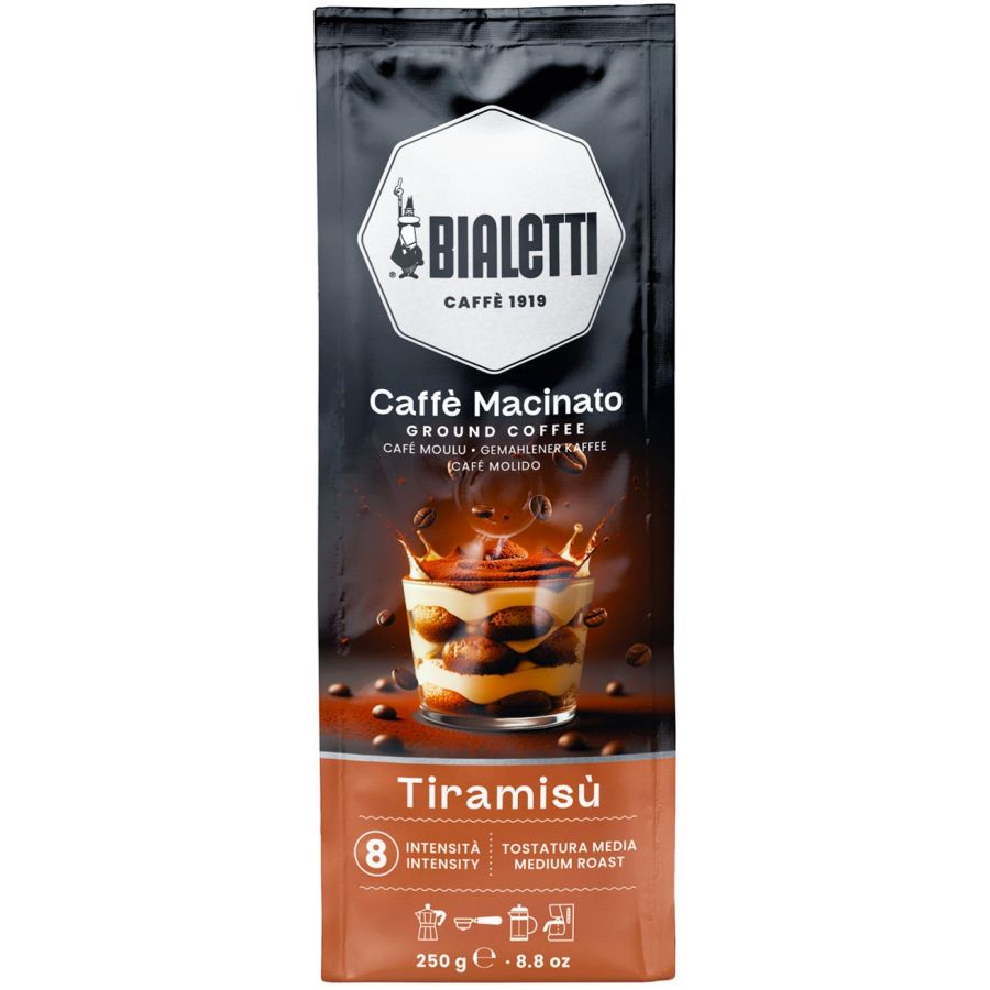 Bialetti Caffè Macinato Tiramisù smaksatt malet kaffe 250 g