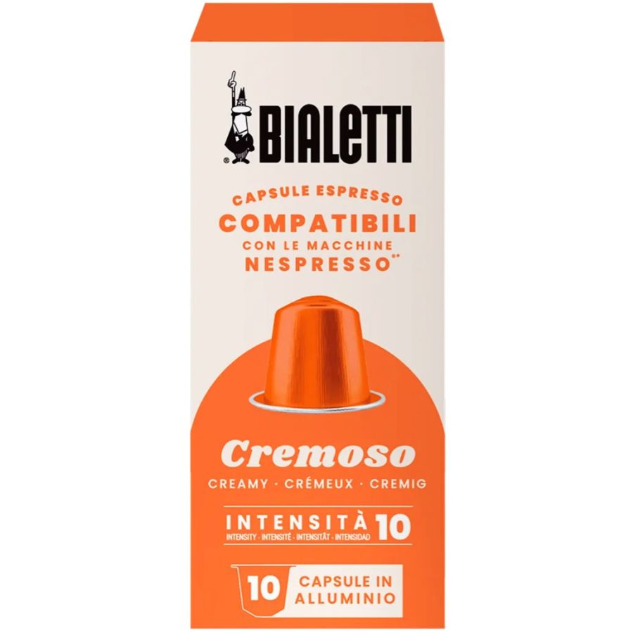 Bialetti Cremoso Nespresso-Compatible Coffee Capsules 10 pcs