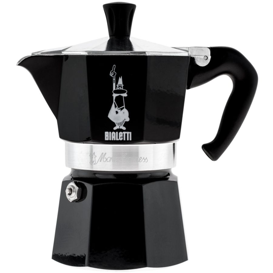 Bialetti Moka Express mokabryggare 3 koppar, svart