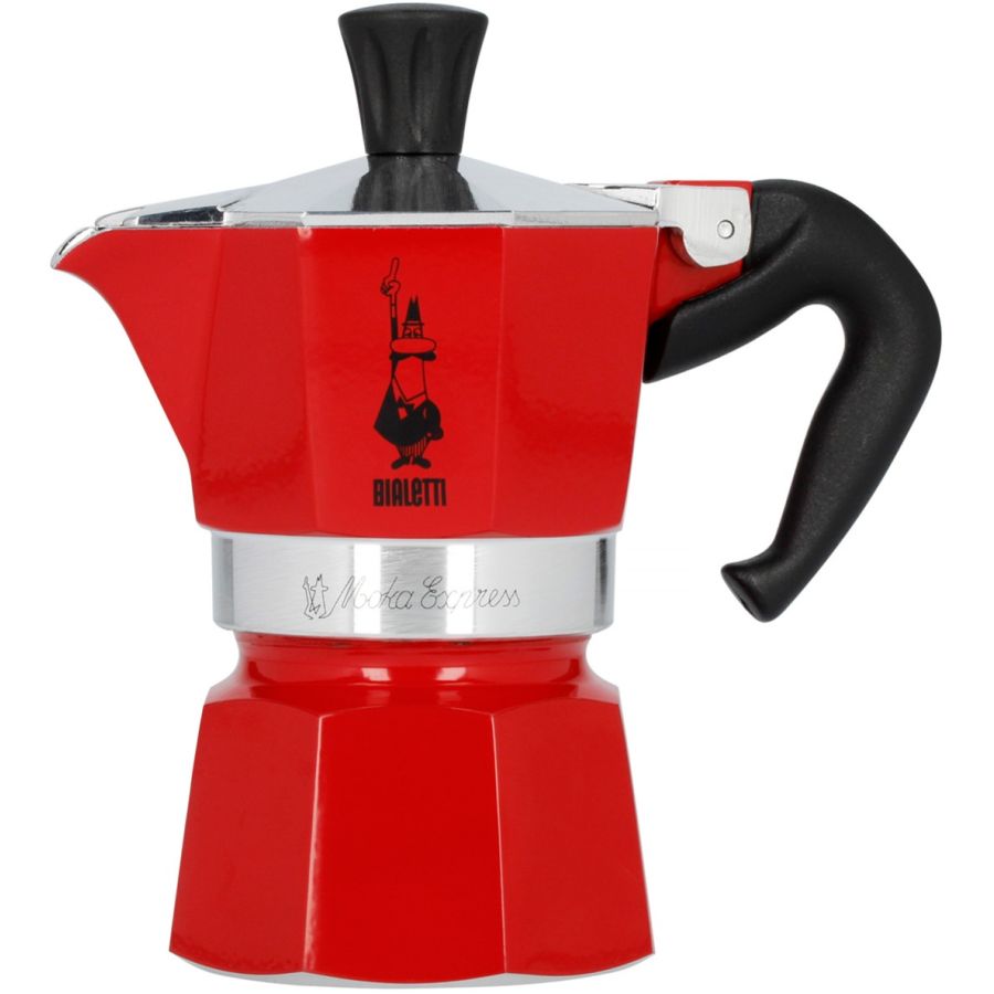 Bialetti Moka Express mokabryggare 1 kopp, röd