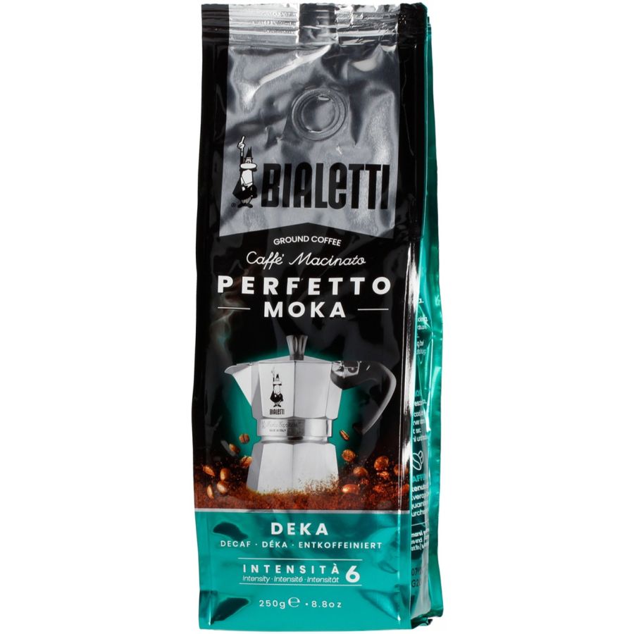 Bialetti Perfetto Moka Deka koffeinfritt malet kaffe 250 g