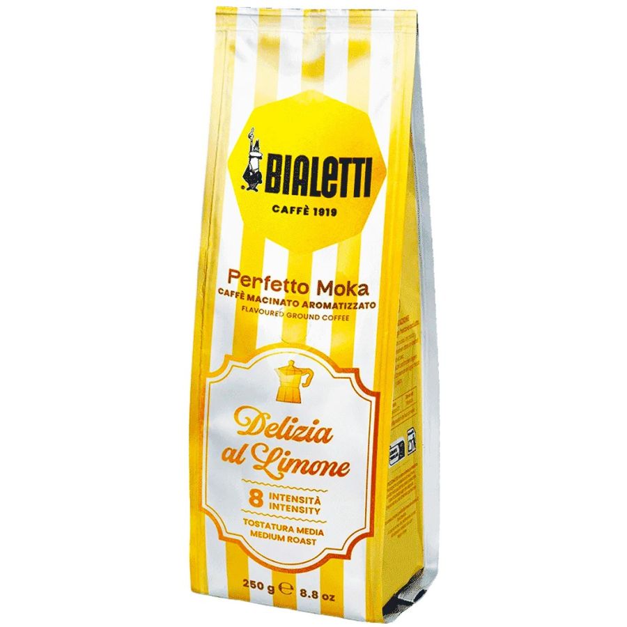 Bialetti Perfetto Moka Delizia al Limone malet smaksatt kaffe 250 g
