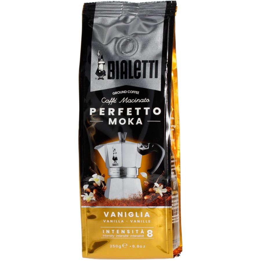 Bialetti Perfetto Moka Vaniglia smaksatt malet kaffe 250 g