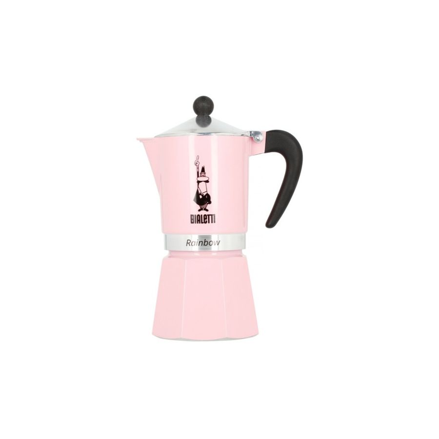 Bialetti Primavera Rainbow Moka Pot 6 Cup, Pink