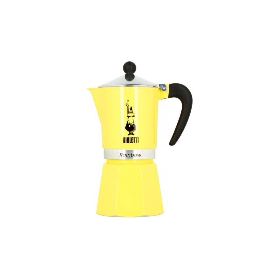 Bialetti Primavera Rainbow mokabryggare 6 koppar, gul