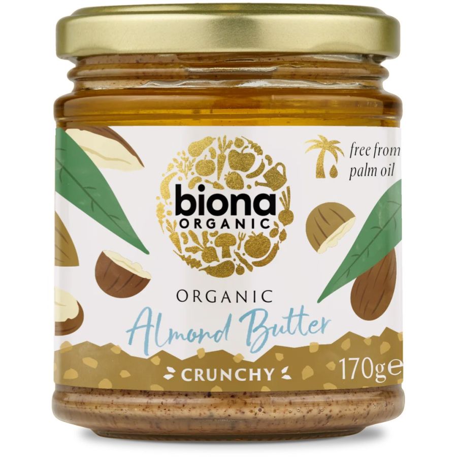Biona Almond Butter Crunchy mandelsmör 170 g