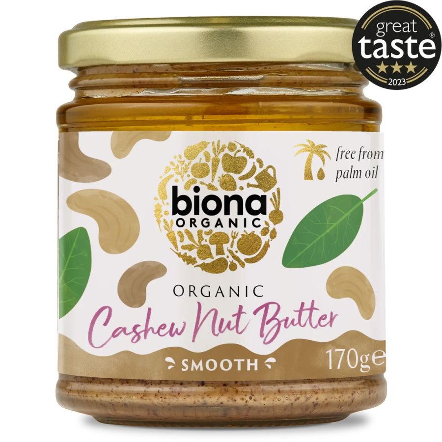 Biona Cashew Nut Butter Smooth cashewsmör 170 g
