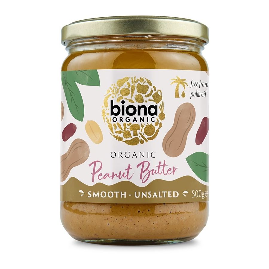 Biona Peanut Butter Smooth osaltat jordnötssmör 500 g